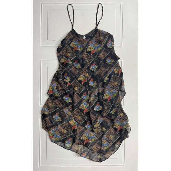 Free People Dresses & Skirts - Free People Summer Dress Boho Aztec 
Layered Flowy Floral Size 0